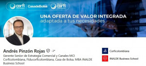 Andrés Pinzón, director del Modelo Comercial Integrado entre Corficolombiana, Casa de Bolsa y Fiduciaria Corficolombiana. Foto LinkedIn.