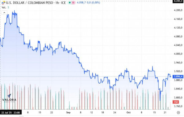 El dólar en Colombia se mantiene estable a pesar de las nuevas tensiones entre Estados Unidos y Rusia. 