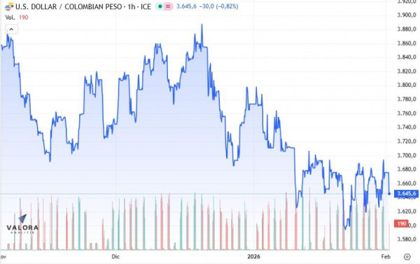 Dólar en Colombia arranca a la baja tras decisión de tasas y a horas de encuentro Trump y Petro dólar en Colombia