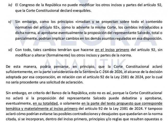 Primicia | BanRep señala contradicciones de la Corte en fallo que avaló parte de la reforma pensional; pide aclaración Primicia | BanRep señala contradicciones de la Corte en fallo que avaló parte de la reforma pensional; pide aclaración