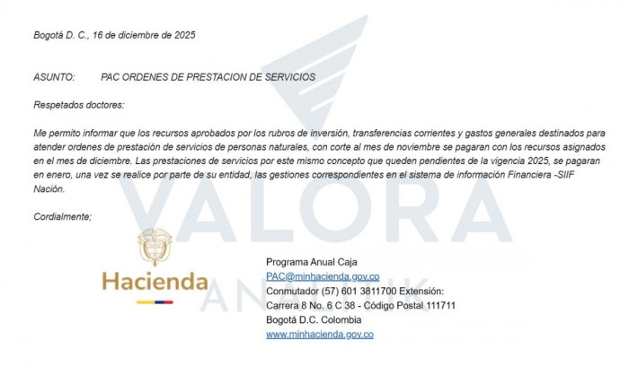 Exclusiva | Gobierno Petro confirma que no tiene plata para pagarles a miles de contratistas en diciembre