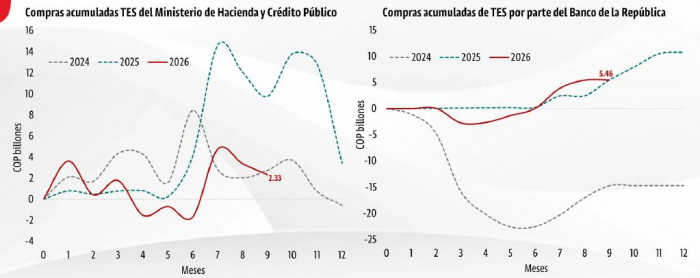 Fondos de pensiones tuvieron compras récord de TES en Colombia en septiembre TES en Colombia: entidades públicas