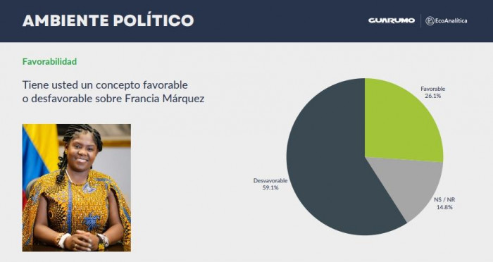 Ficha técnica Encuesta Guarumo-Ecoanalítica sobre gestión de Francia Marquez