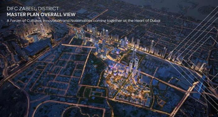 Distrito financiero de Dubái (DIFC) duplicará su territorio con una inversión de US$27.000 millones Así se verá en 2030 el nuevo distrito financiero de Dubái (DIFC). Foto Valora Analitik>