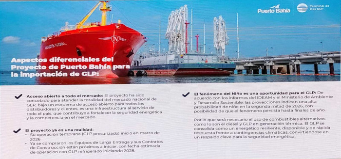 Colombia tendrá más capacidad en nuevo proyecto para importación y almacenamiento de GLP con alianza entre Puerto Bahía y Gasco