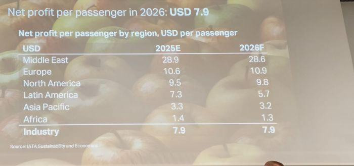 IATA denuncia "inaceptable" rentabilidad de proveedores, mientras aerolíneas apenas llegan a márgenes de 4 %