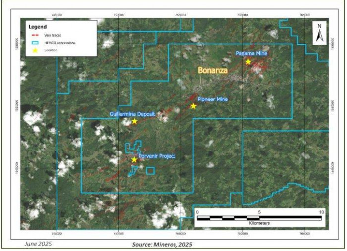 Mineros revela el potencial del Depósito Guillermina en Nicaragua: ya tiene estimación inicial de recursos