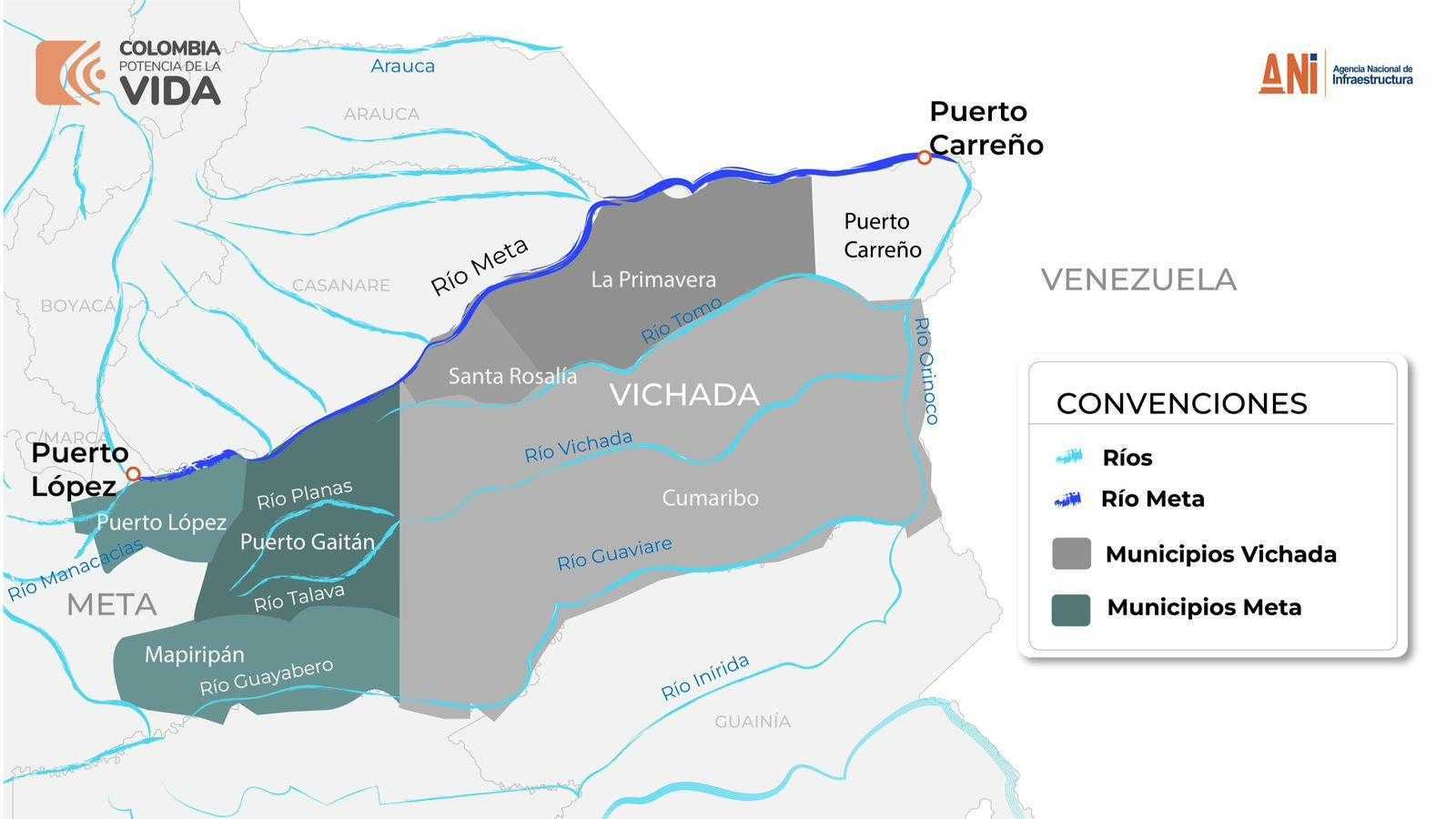 Así sería el megaproyecto de navegabilidad del río Meta que alista Colombia