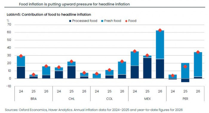 Oxford Economics confirma que precios de alimentos en Colombia se dispararon en 2026: estas son las razones alimentos en Colombia y latam