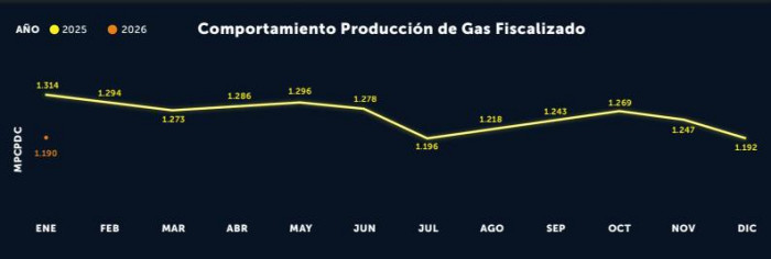 Colombia inicia 2026 con caídas en la producción petrolera; el gas tampoco levanta cabeza Colombia inicia 2026 con caídas en la producción petrolera; el gas tampoco levanta cabeza