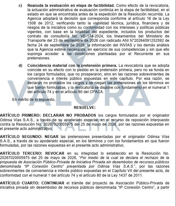 Primicia | Esta es la resolución con la que el Gobierno De la Espriella revivió el megaproyecto para Autopistas del Café Primicia | Esta es la resolución con la que el Gobierno De la Espriella revivió el megaproyecto para Autopistas del Café