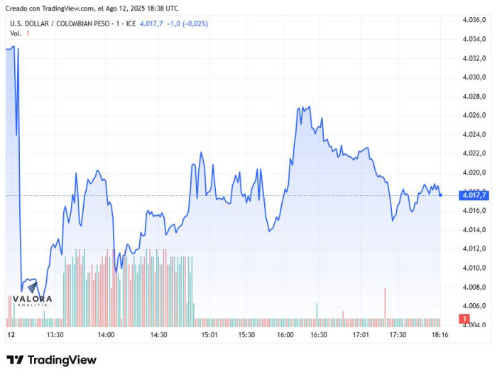 Dólar hoy en Colombia cerró a la baja cerca de $4.000; deuda pública subió, según ETF de GXTESCOL Dólar hoy en Colombia, cierre 12 de agosto de 2025