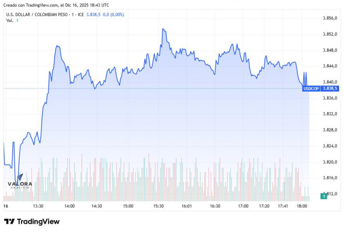 Dólar en Colombia mantiene tendencia alcista en medio de la debilidad global del crudo; deuda pública se desvalorizó Dólar en Colombia 16 de diciembre de 2025
