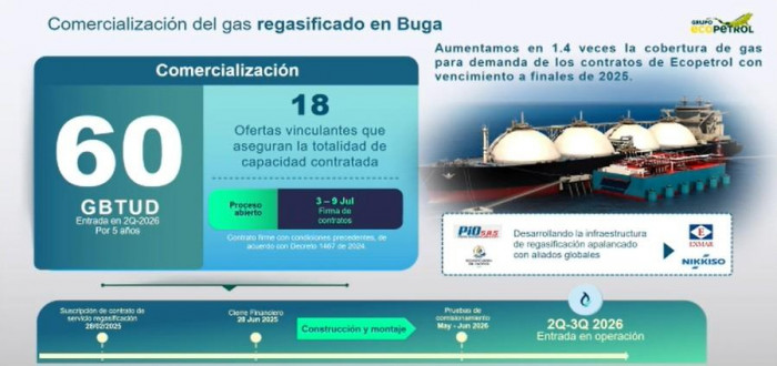 Las soluciones que adelanta Ecopetrol para entregar gas importado en 2026 a Colombia Las soluciones que adelanta Ecopetrol para entregar gas importado en 2026 a Colombia