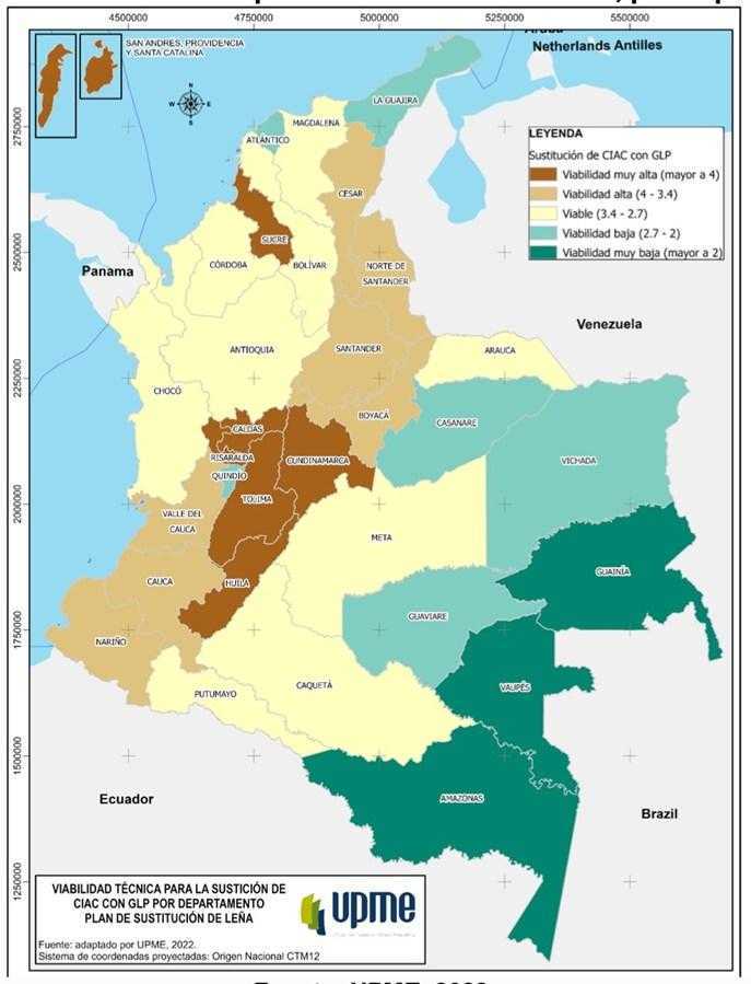 Masificación del gas GLP en Colombia. Viabilidad por regiones