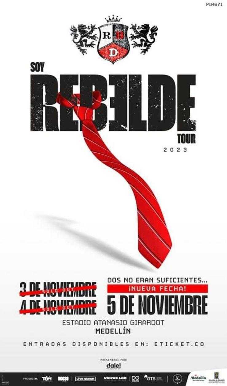 Tercera fecha de RBD en Medellín (Colombia)