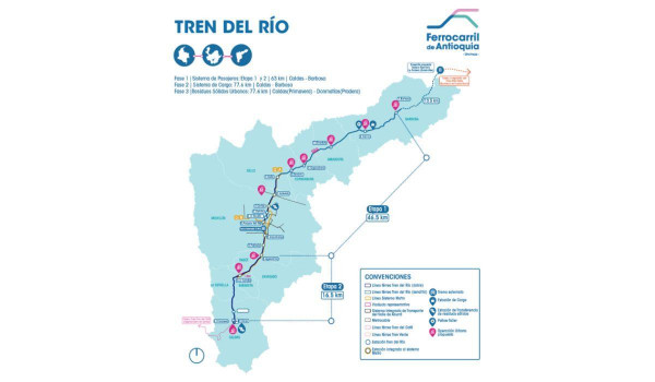 trazado Tren del Río Metro de Medellín